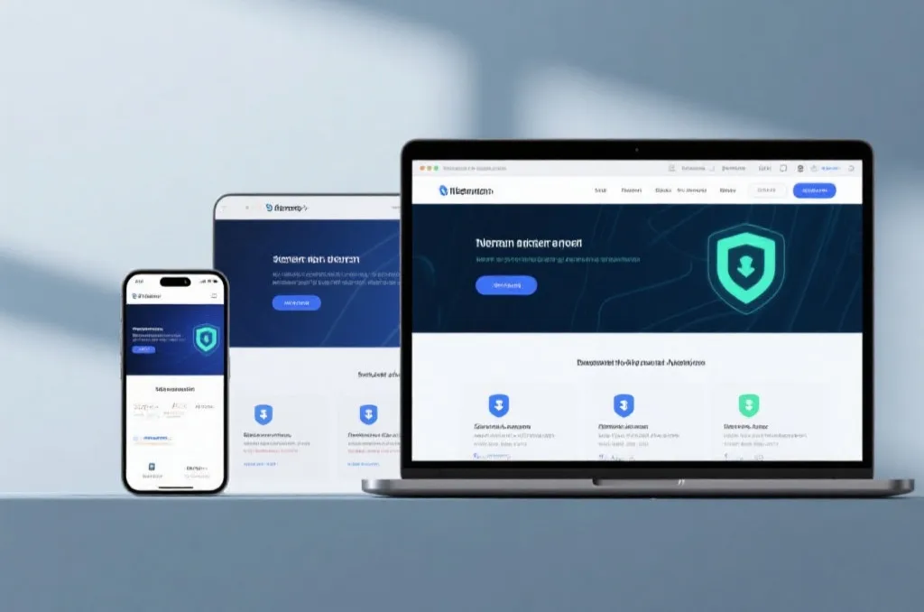 手机上对比正规页面与可疑页面的差异示意图